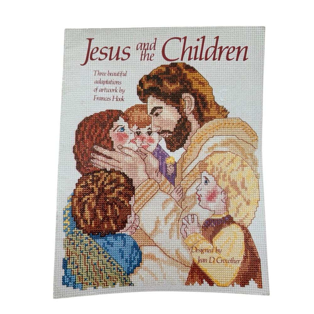 Vintage Jesus and the Children Cross Stitch Design Booklet 1984 Frances Hook
